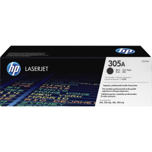 Cartouche toner HP laser 305A noir CE410A pour Laserjet 300,300mfp, 400, 400mfp