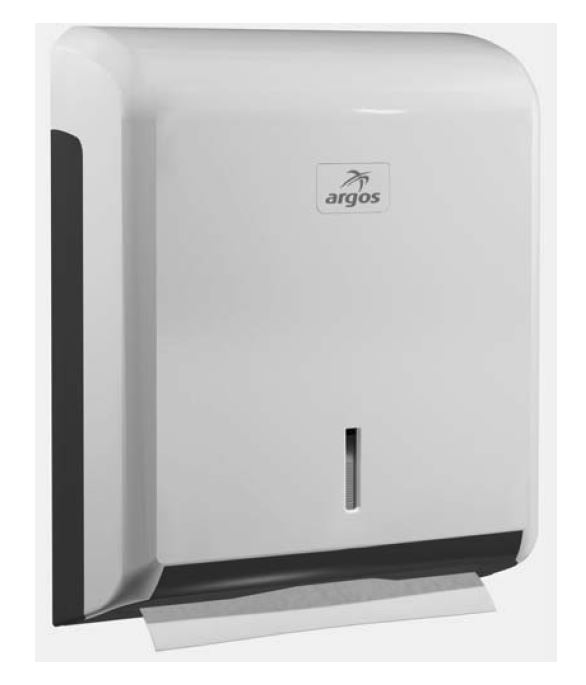 Distributeur de papier essuie-mains Blanc (26x23 cm 2 plis)