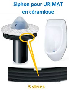 Siphons URIMAT MB active - Céramic (2 unités)