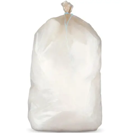Sac Translubel 130L transparent 24µ - Renforcé PEHD 8 rouleaux de 25