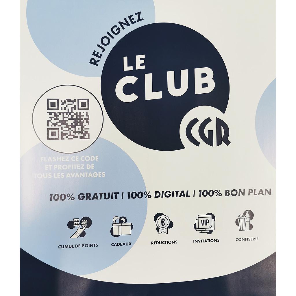 Affiche CGR LE CLUB  - 720mm x 605 mm