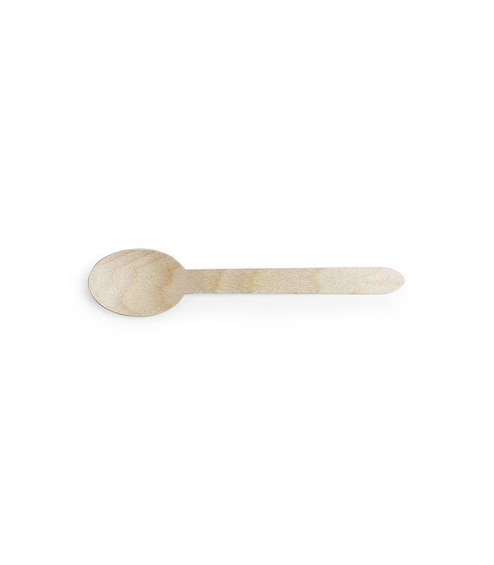 Cuillere 15 cm bois Ecologique - 50 pcs