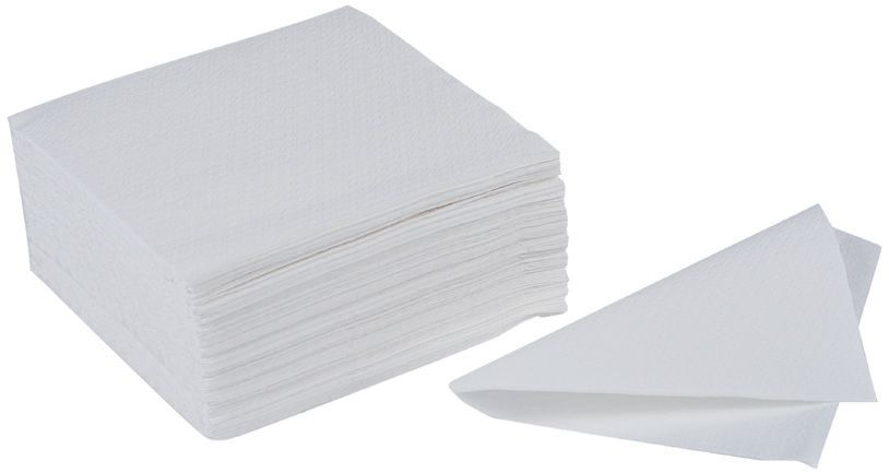 Serviette blanche 2F ouate 30x30 - 200 Pcs