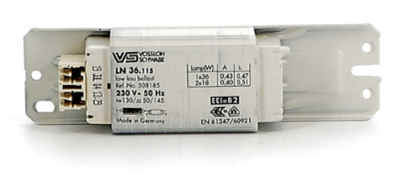 Vossloh schwabe Ballast ferro. fluo LN36.115 pour T8 1x36W ou 2x18W