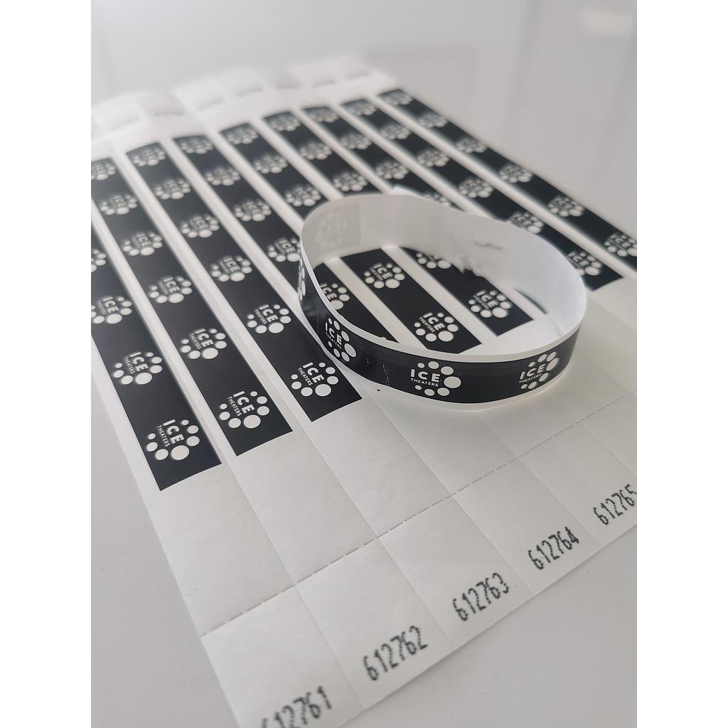 Bracelet synthétique ICE Theaters Noir logo blanc