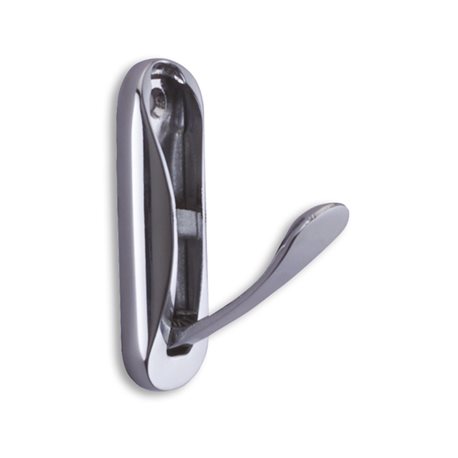 Patere Portemanteau escamotable en laiton 439 Chromé