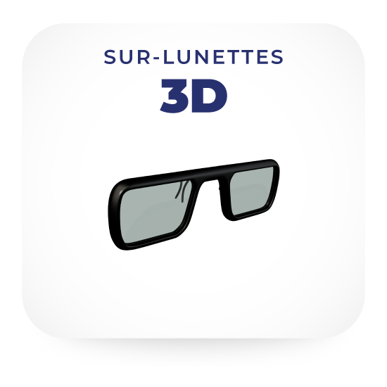 Surlunettes 3D REAL D x 1000