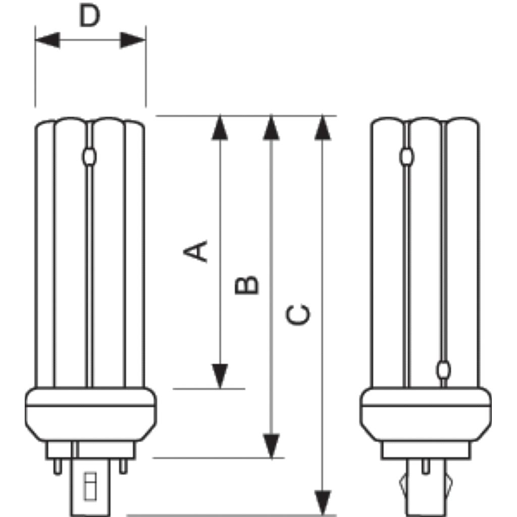 PHILIPS AMPOULE MASTER PL-T 18W/840/2P GX24d-2