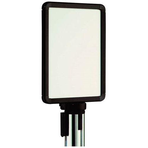 Panneau d'info sangle noir A3 portrait