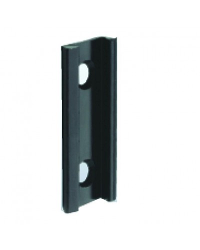 Fixation plastique antipanique noir pour boitier à sangle mural - Accroche cordon