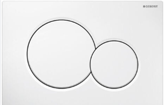 Plaque de déclenchement blanche Sigma 01 pour bâti UP 320/720